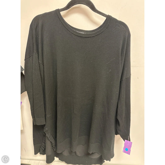 Sweater By Cable And Gauge In Black, Size: 3x