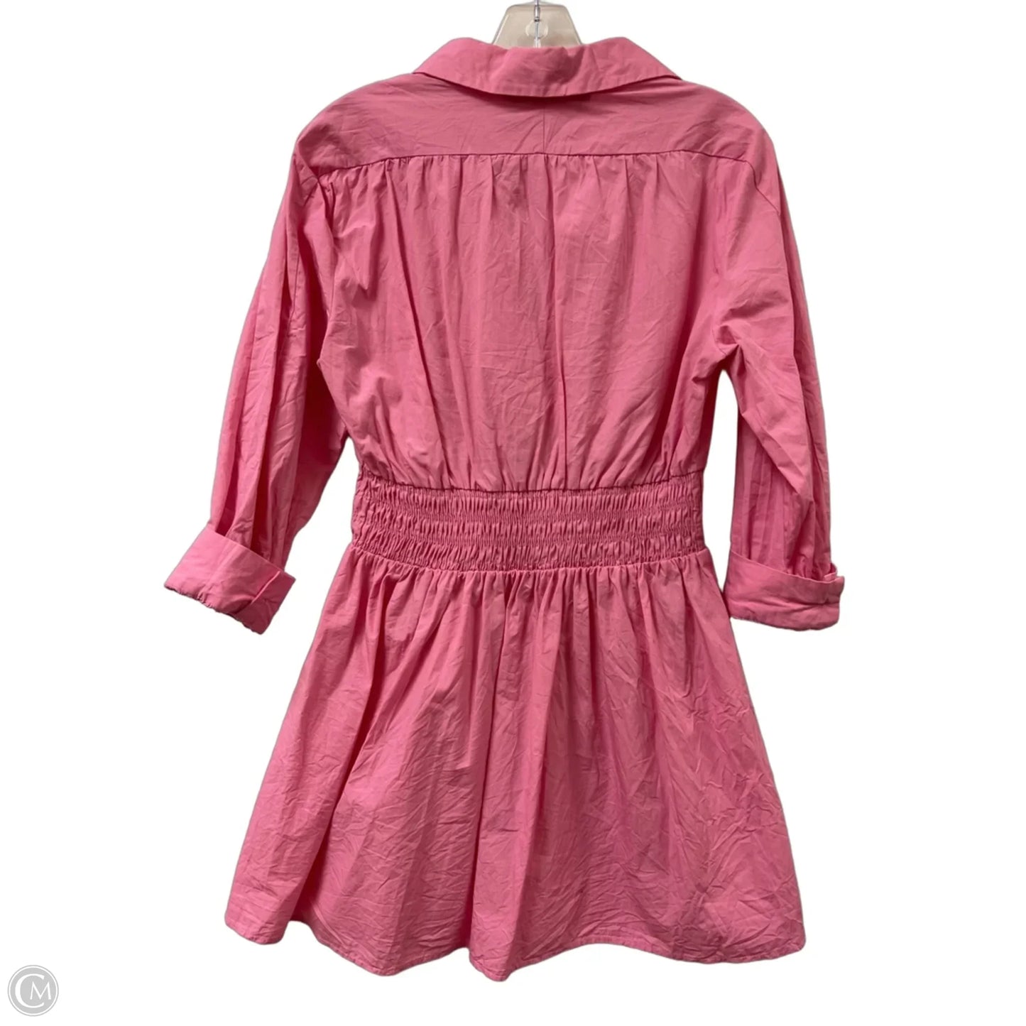 Dress Casual Midi By Zara In Pink, Size: M
