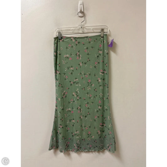 Skirt Midi By Clothes Mentor In Green, Size: 6
