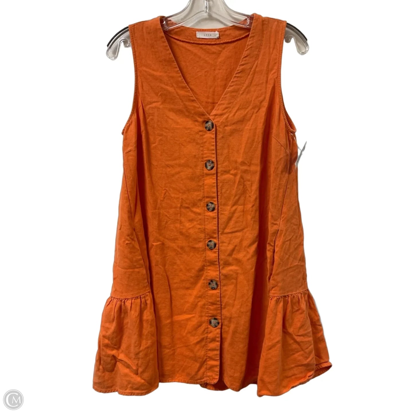 Dress Casual Short By Lush In Orange, Size: S
