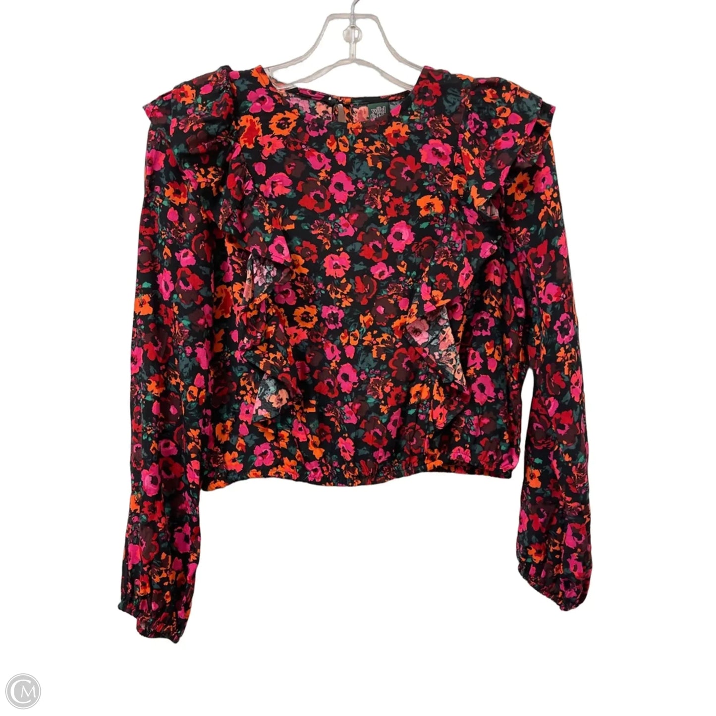 Top Long Sleeve By Wild Fable In Floral Print, Size: Xs