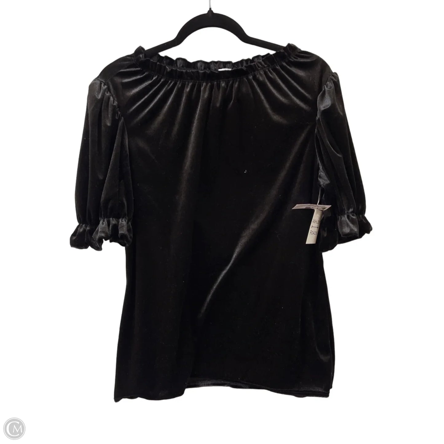Top Short Sleeve By Acting Pro In Black, Size: M