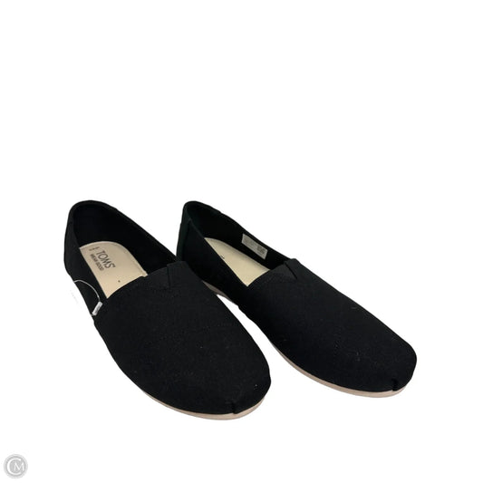 Shoes Flats By Toms In Black, Size: 11