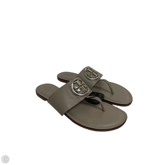 Sandals Designer By Tory Burch In Grey, Size: 9