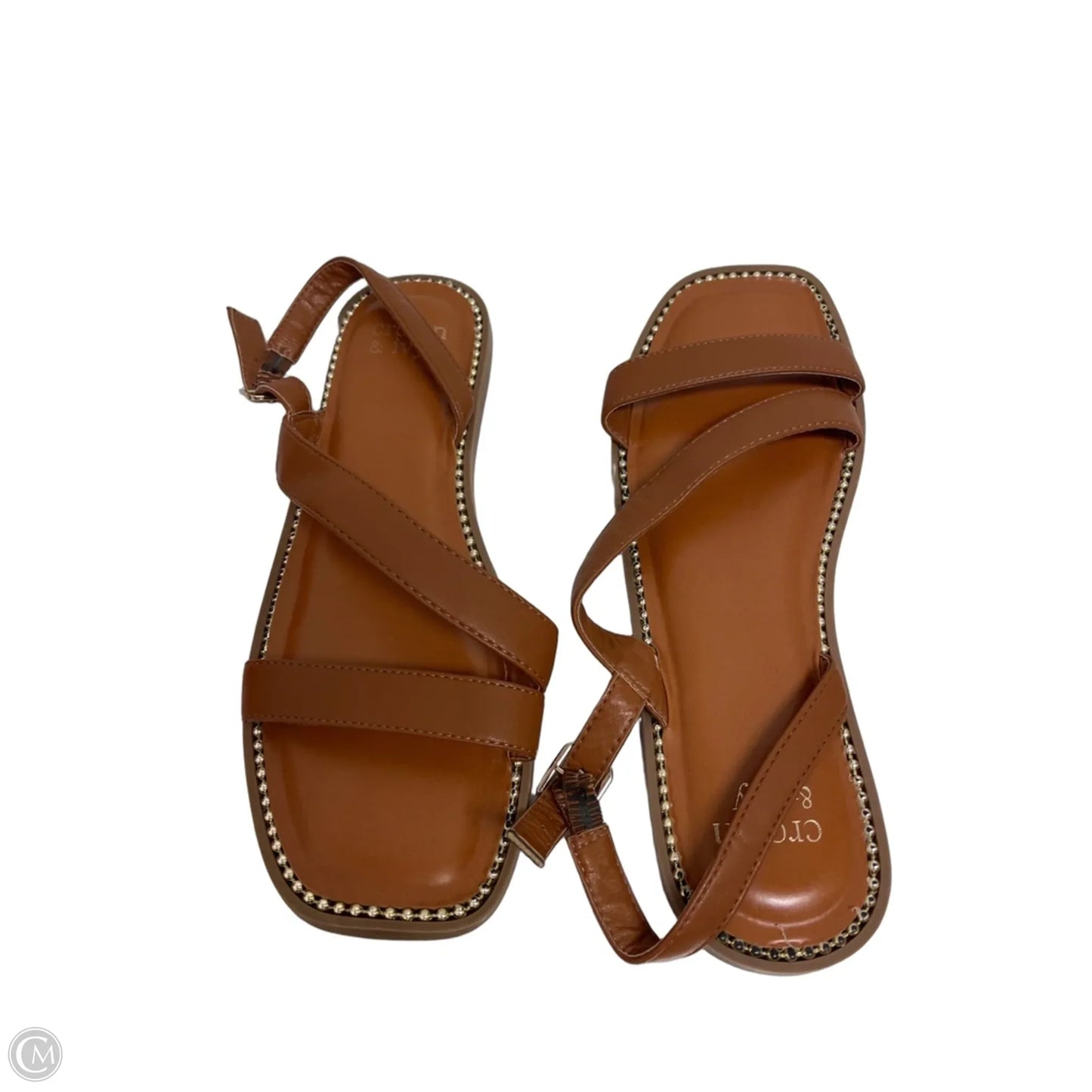 Sandals Flats By Crown And Ivy In Brown, Size: 10