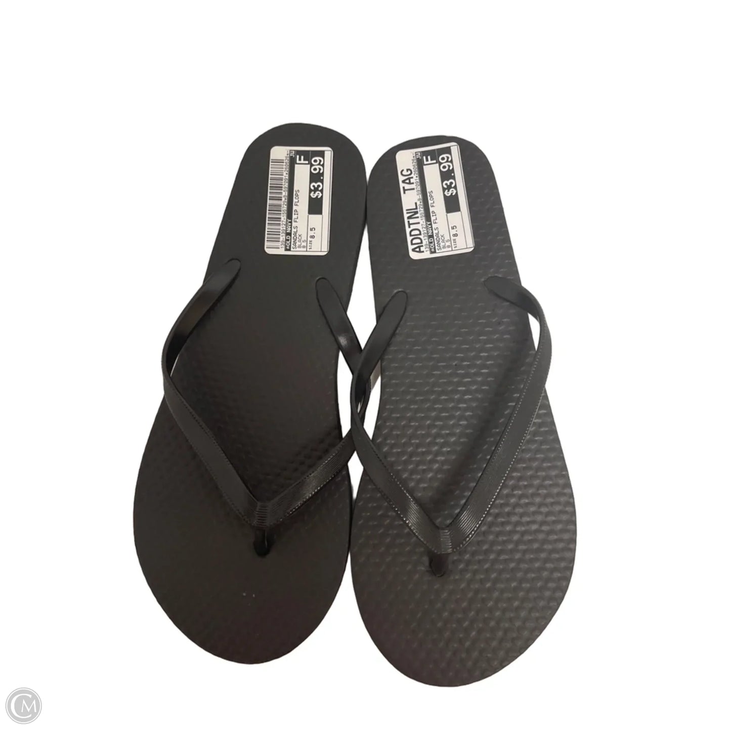 Sandals Flip Flops By Old Navy In Black, Size: 8.5
