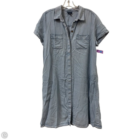 Dress Casual Midi By J. Jill In Blue Denim, Size: M