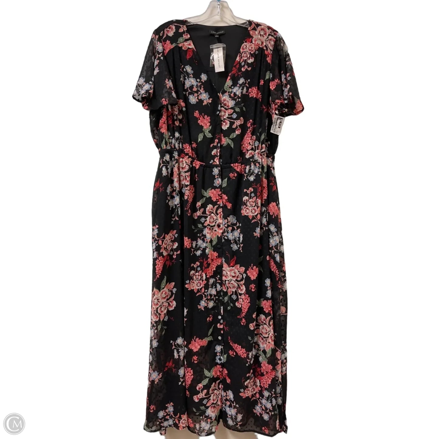 Dress Casual Maxi By Lane Bryant In Floral Print, Size: 1x