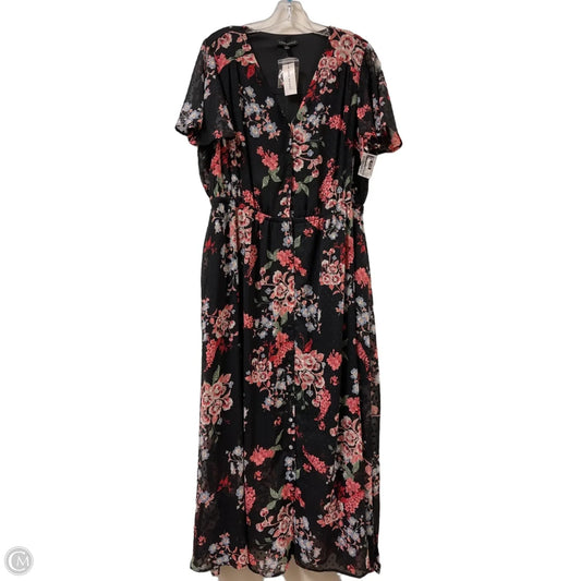 Dress Casual Maxi By Lane Bryant In Floral Print, Size: 1x