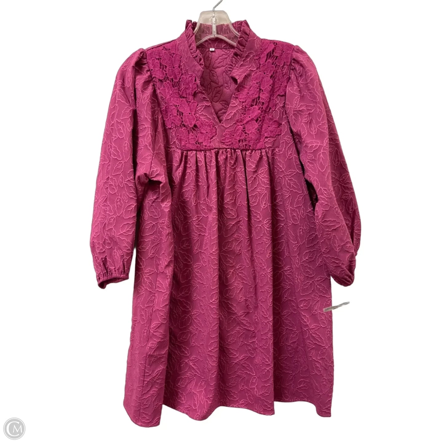 Dress Casual Midi By Clothes Mentor In Pink, Size: L