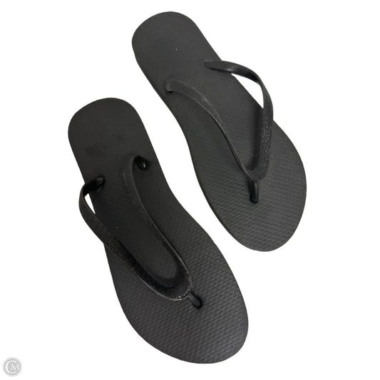Sandals Flip Flops By Clothes Mentor In Black, Size: 7