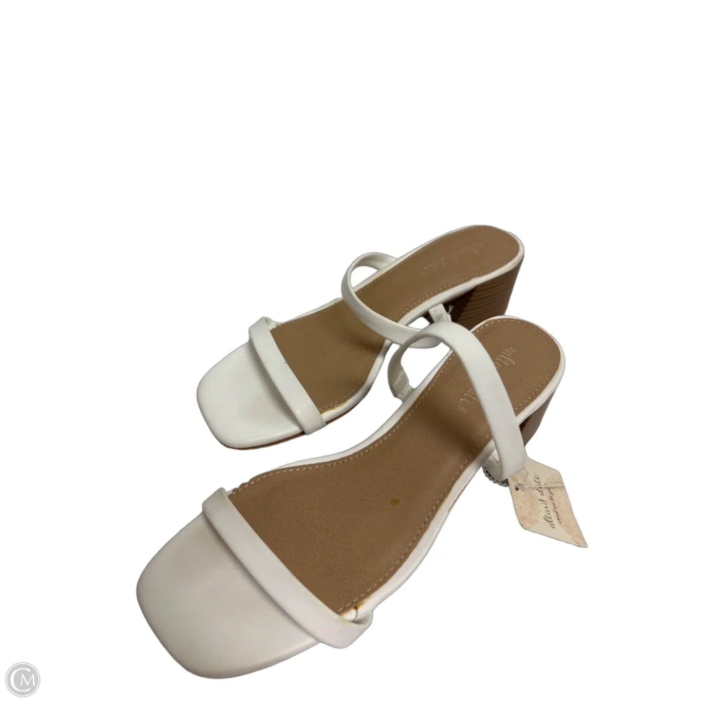 Sandals Heels Block By Altard State In White, Size: 6.5