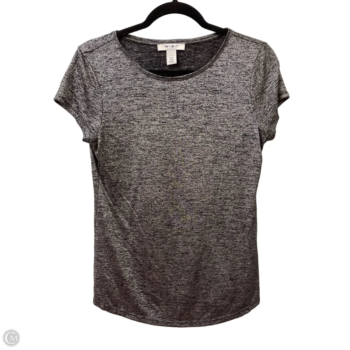 Top Short Sleeve By White House Black Market In Grey, Size: S