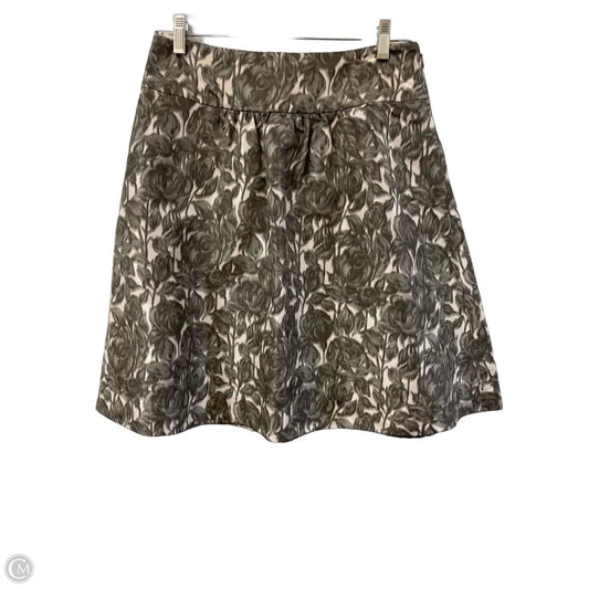 Skirt Midi By J. Crew In Cream & Grey, Size: 2
