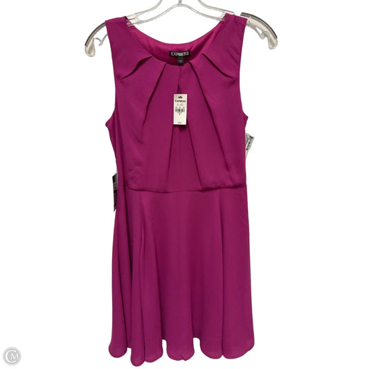 Dress Party Midi By Express In Purple, Size: S