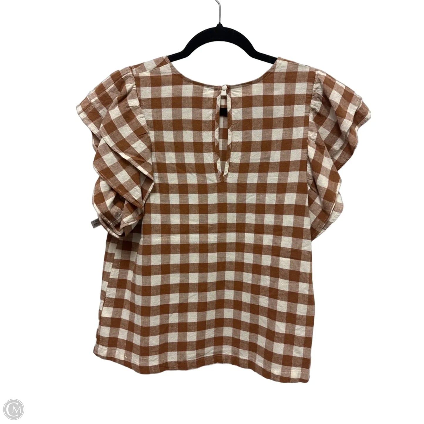 Top Short Sleeve By A New Day In Chevron Pattern, Size: S