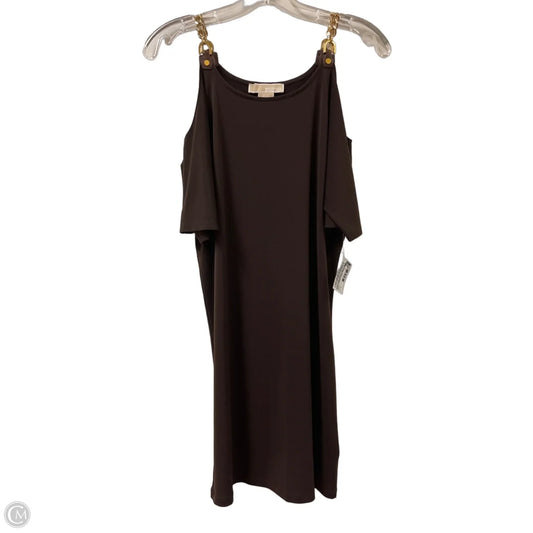 Dress Casual Midi By Michael By Michael Kors In Brown, Size: S
