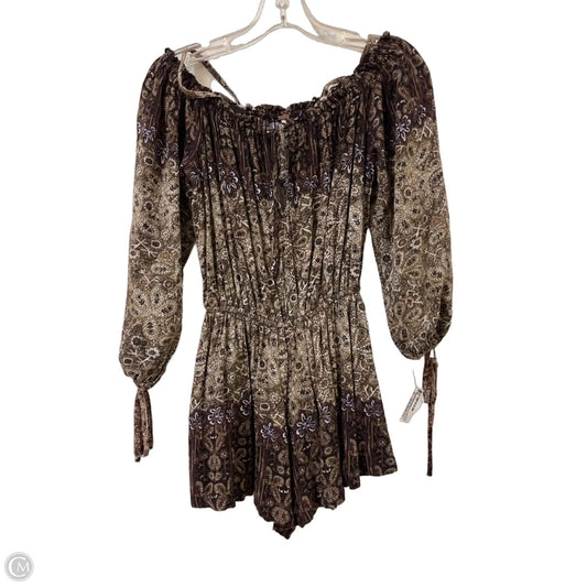 Romper By Free People In Brown, Size: S