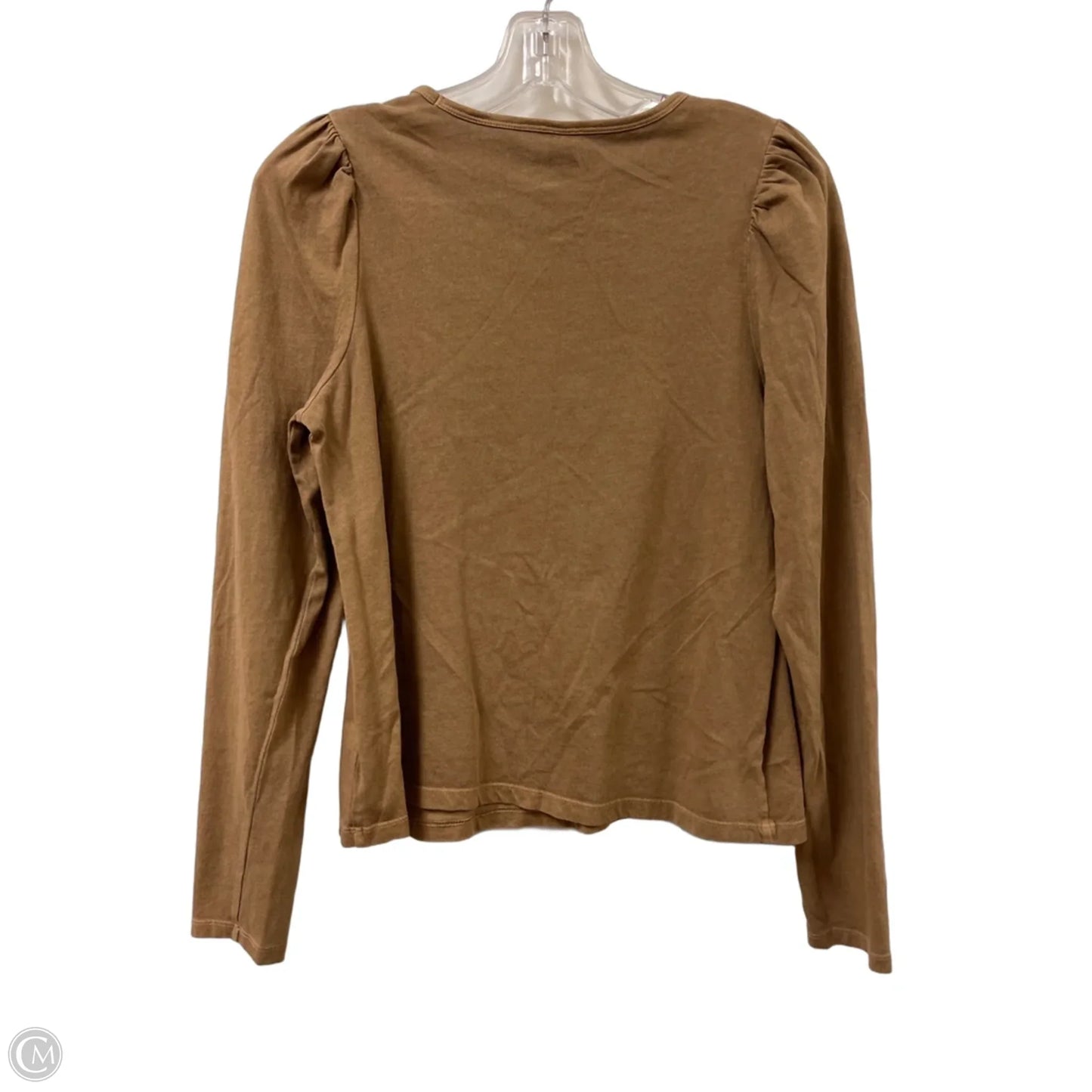 Top Long Sleeve By Old Navy In Brown, Size: S