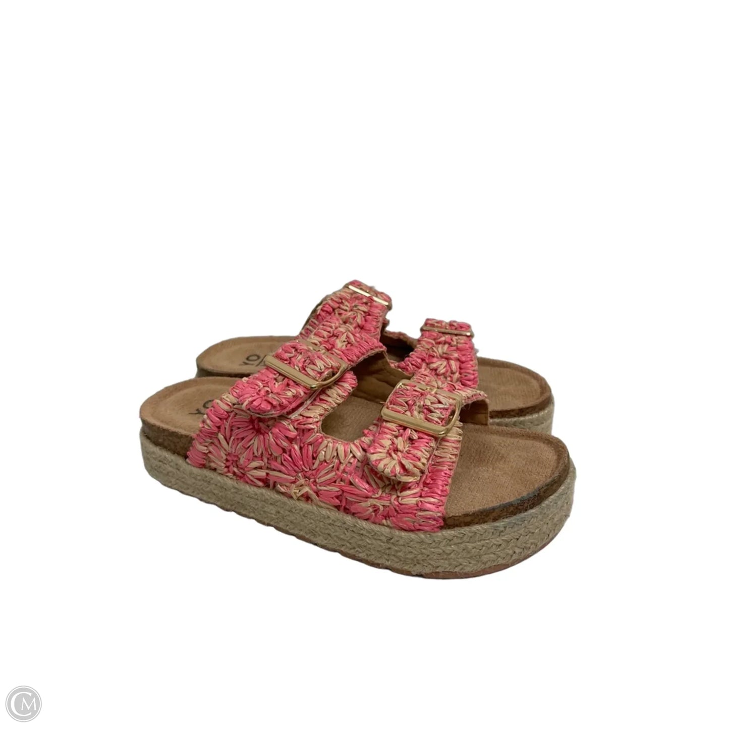 Sandals Flats By Yoki In Pink, Size: 7