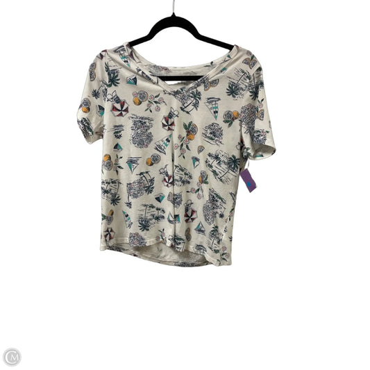 Top Short Sleeve By Old Navy In White, Size: M