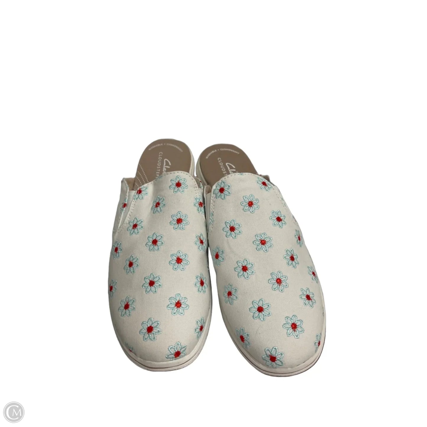 Shoes Flats By Clarks In Floral Print, Size: 8