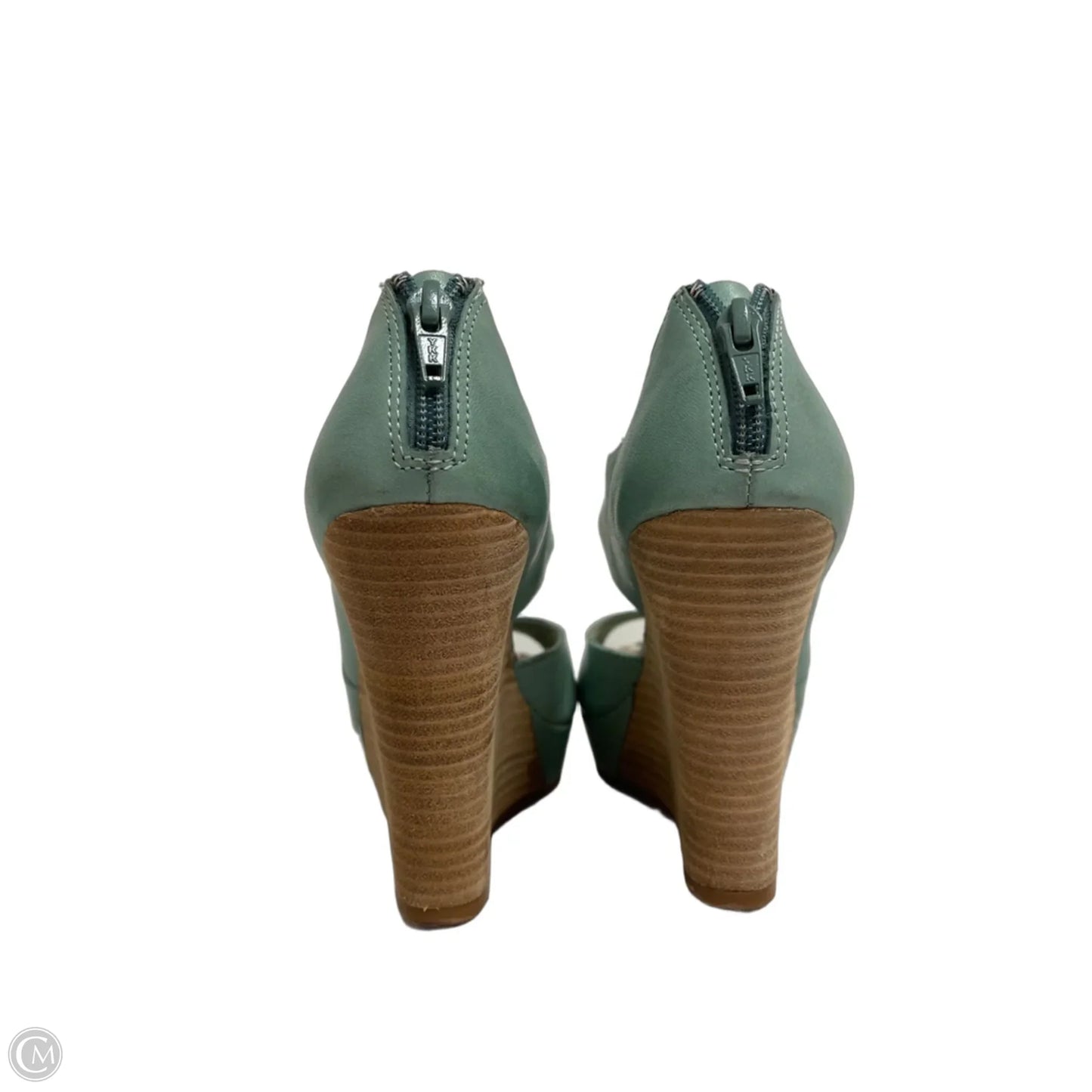 Sandals Heels Wedge By Seychelles In Green, Size: 7