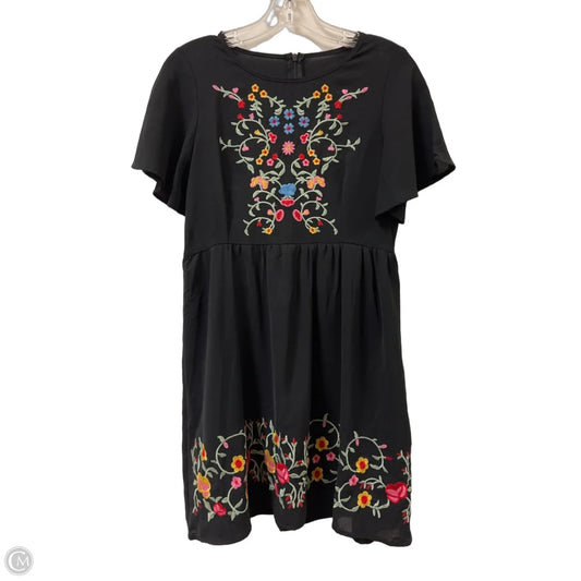 Dress Casual Midi By Shein In Black, Size: S