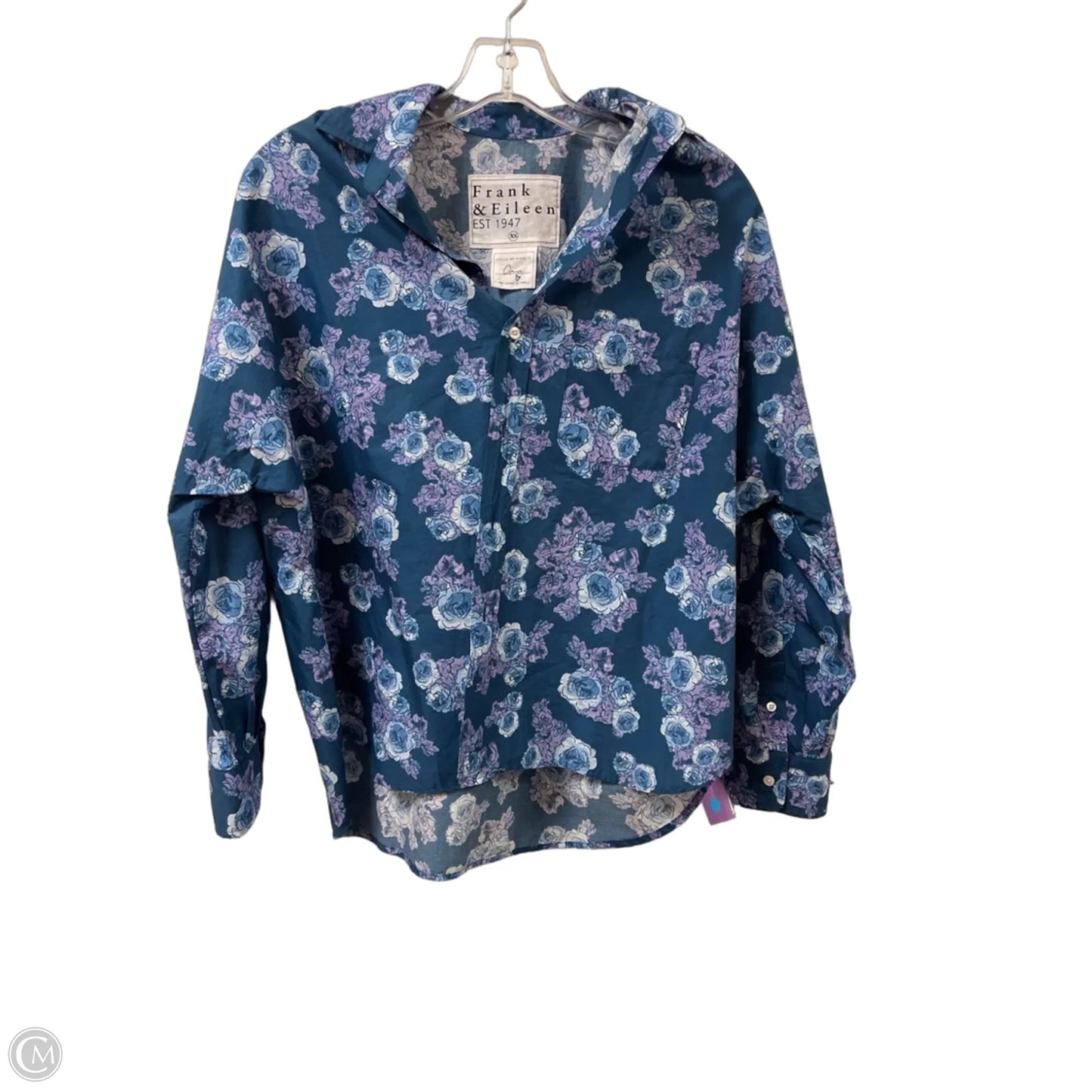 Blouse Long Sleeve By Frank And Eileen In Floral Print, Size: Xs