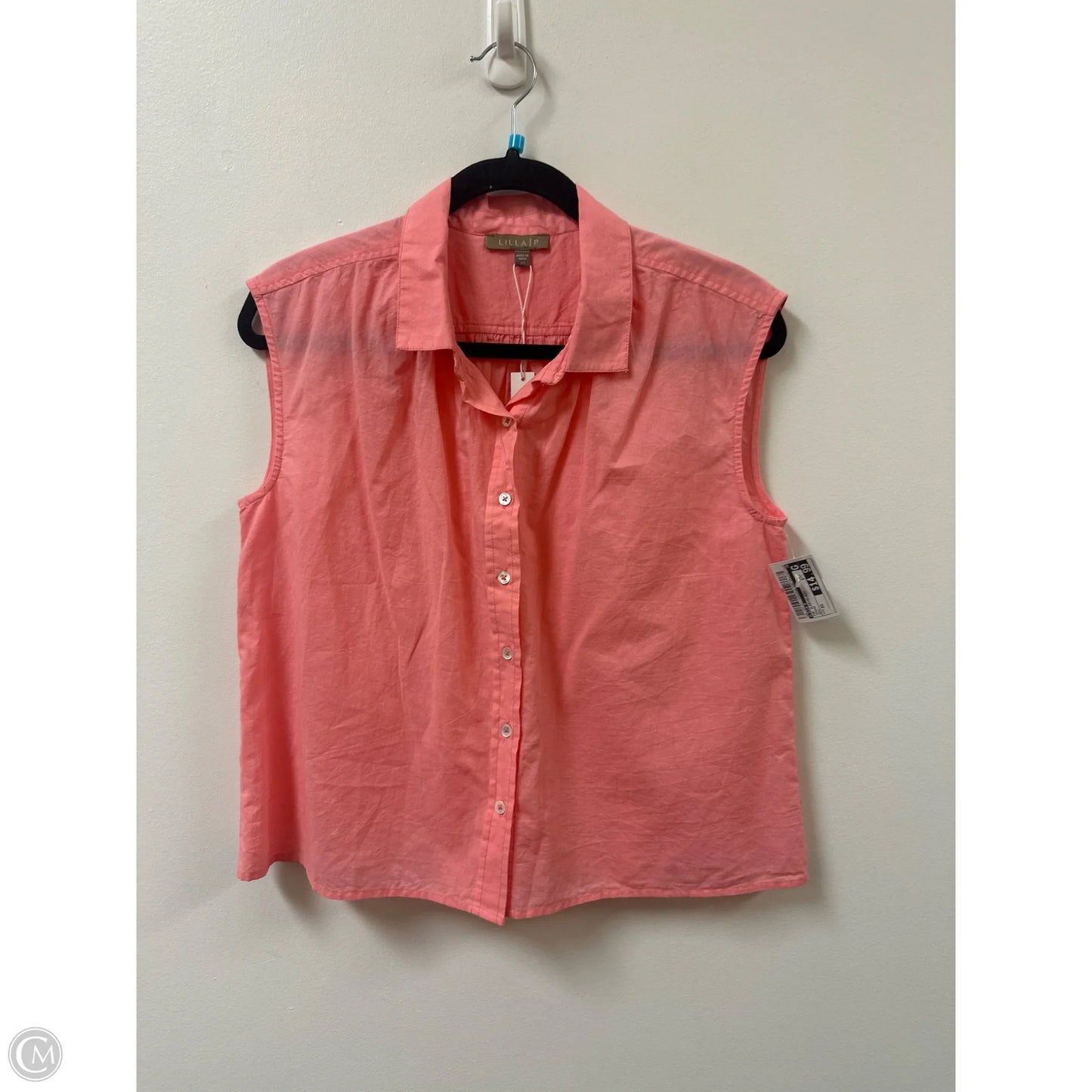 Top Sleeveless By Lilla P In Orange, Size: Xs