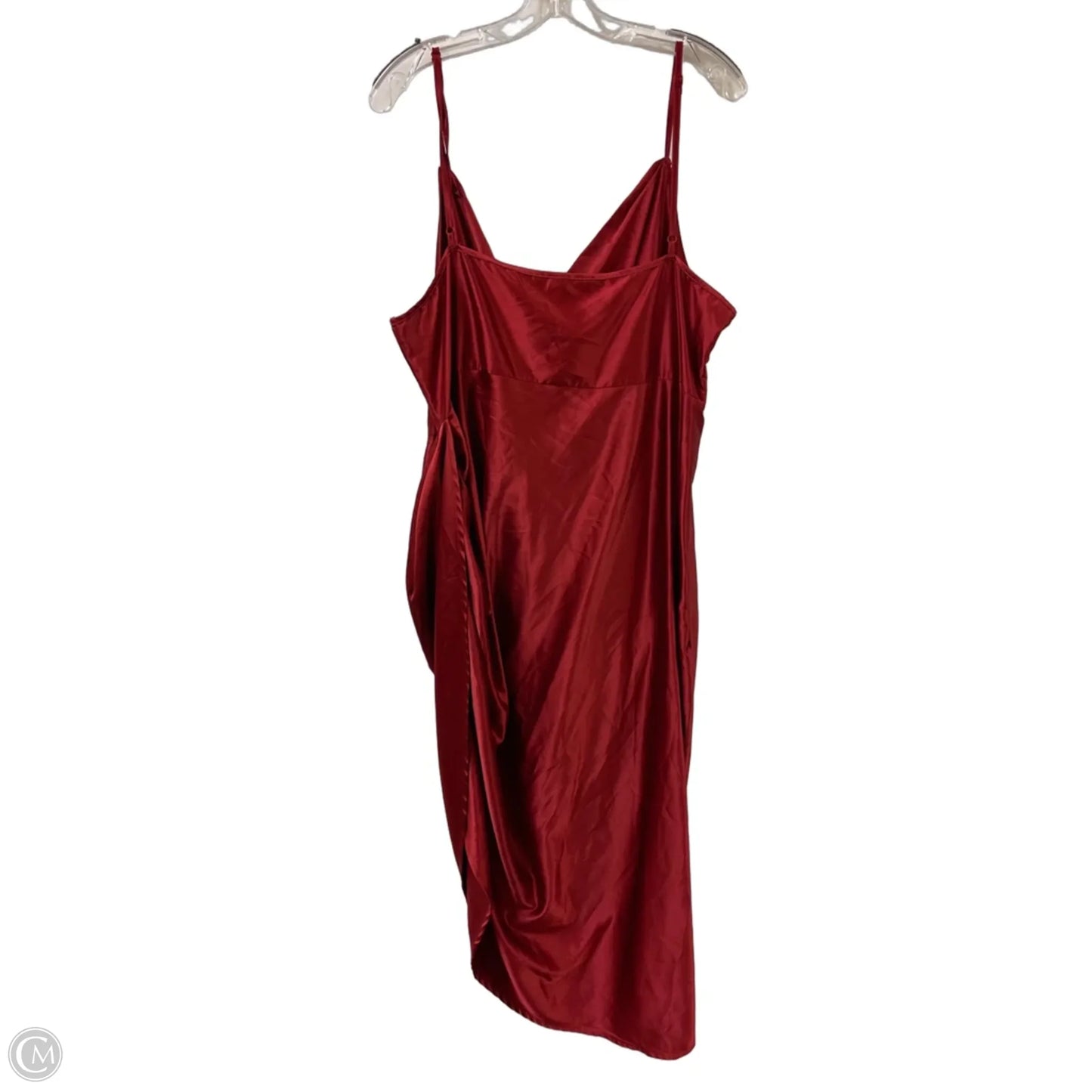 Dress Party Midi By Shein In Red, Size: 4x