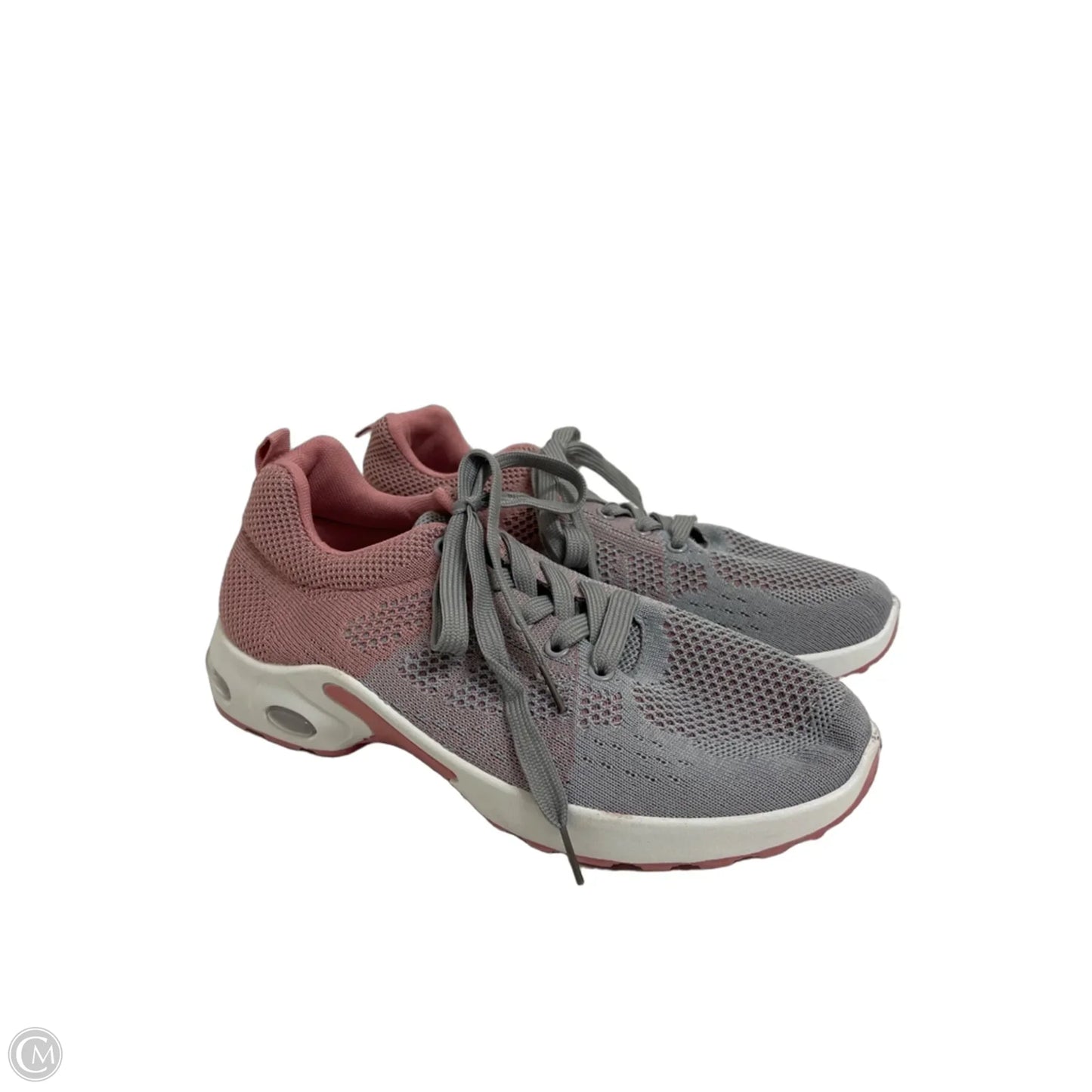 Shoes Athletic By Clothes Mentor In Grey & Pink, Size: 9