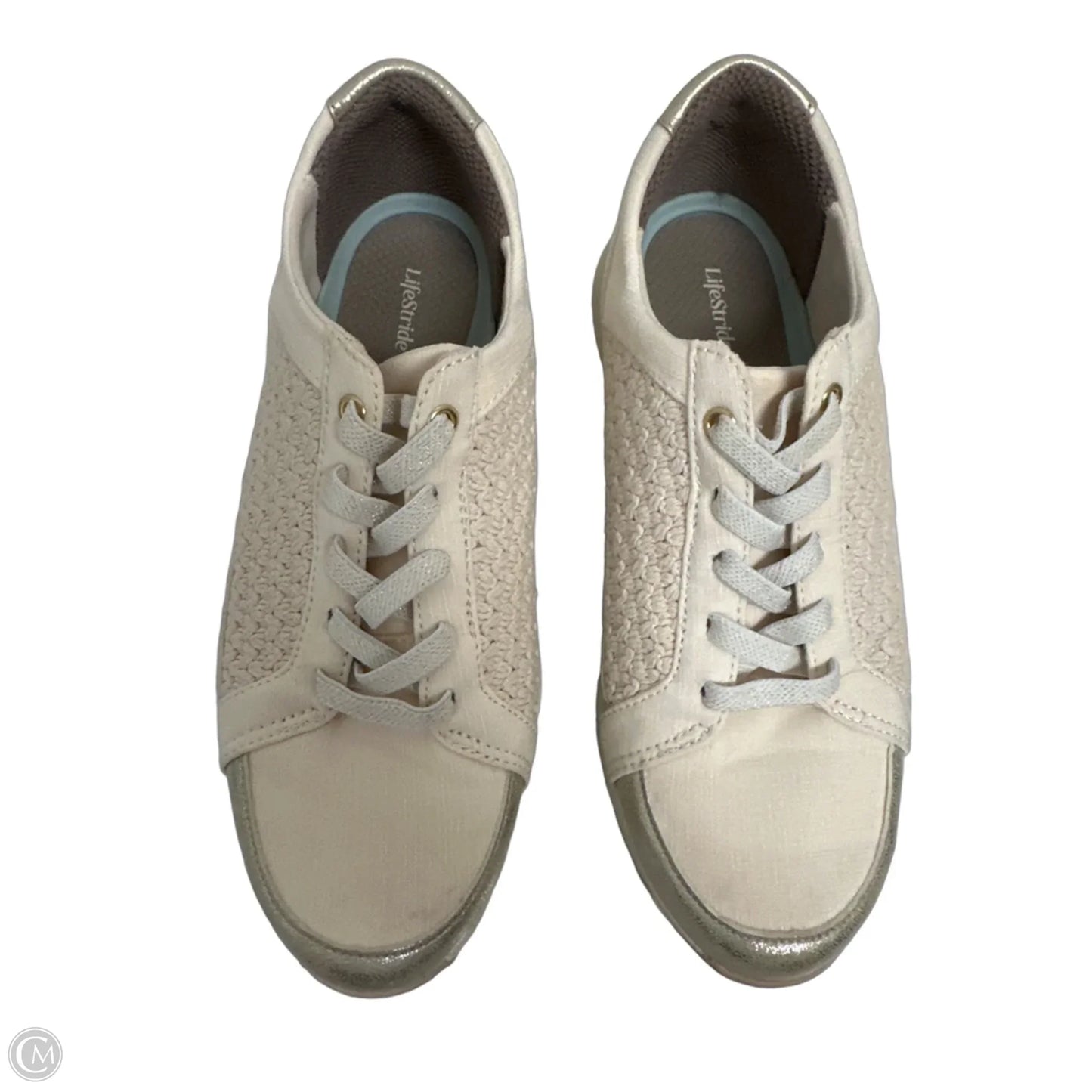 Shoes Sneakers By Bzees In Cream, Size: 8