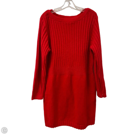 Dress Sweater By Lc Lauren Conrad In Red, Size: Xl