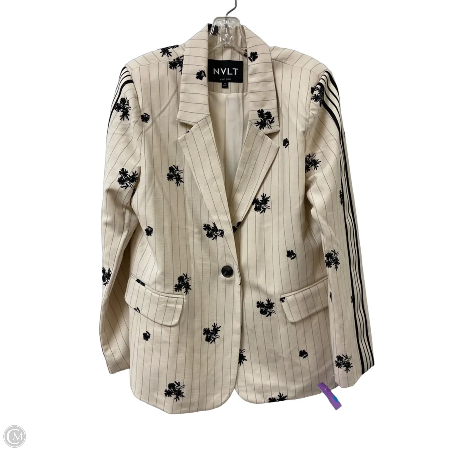 Blazer By Clothes Mentor In Cream, Size: L