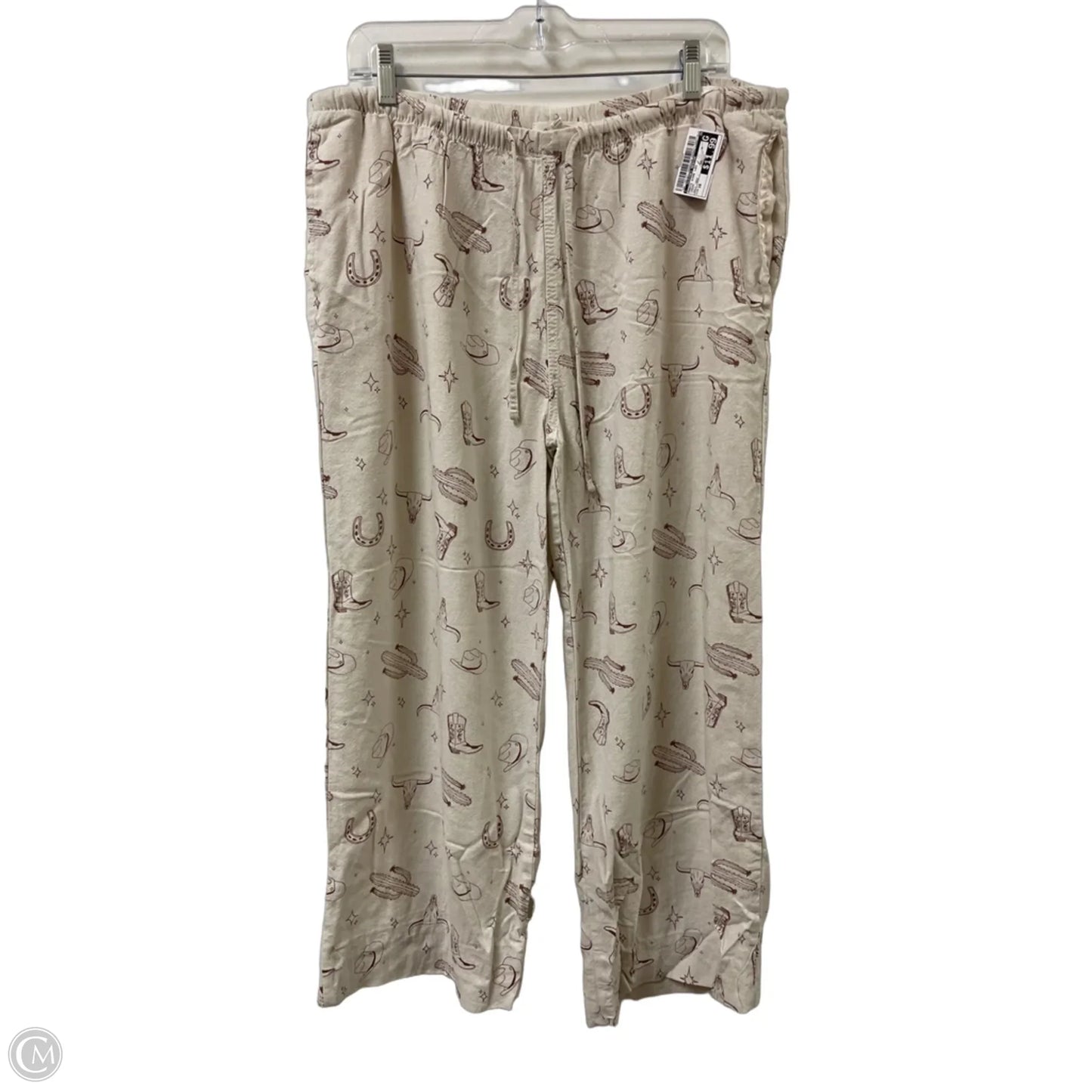Pants Wide Leg By Clothes Mentor In Cream, Size: 16