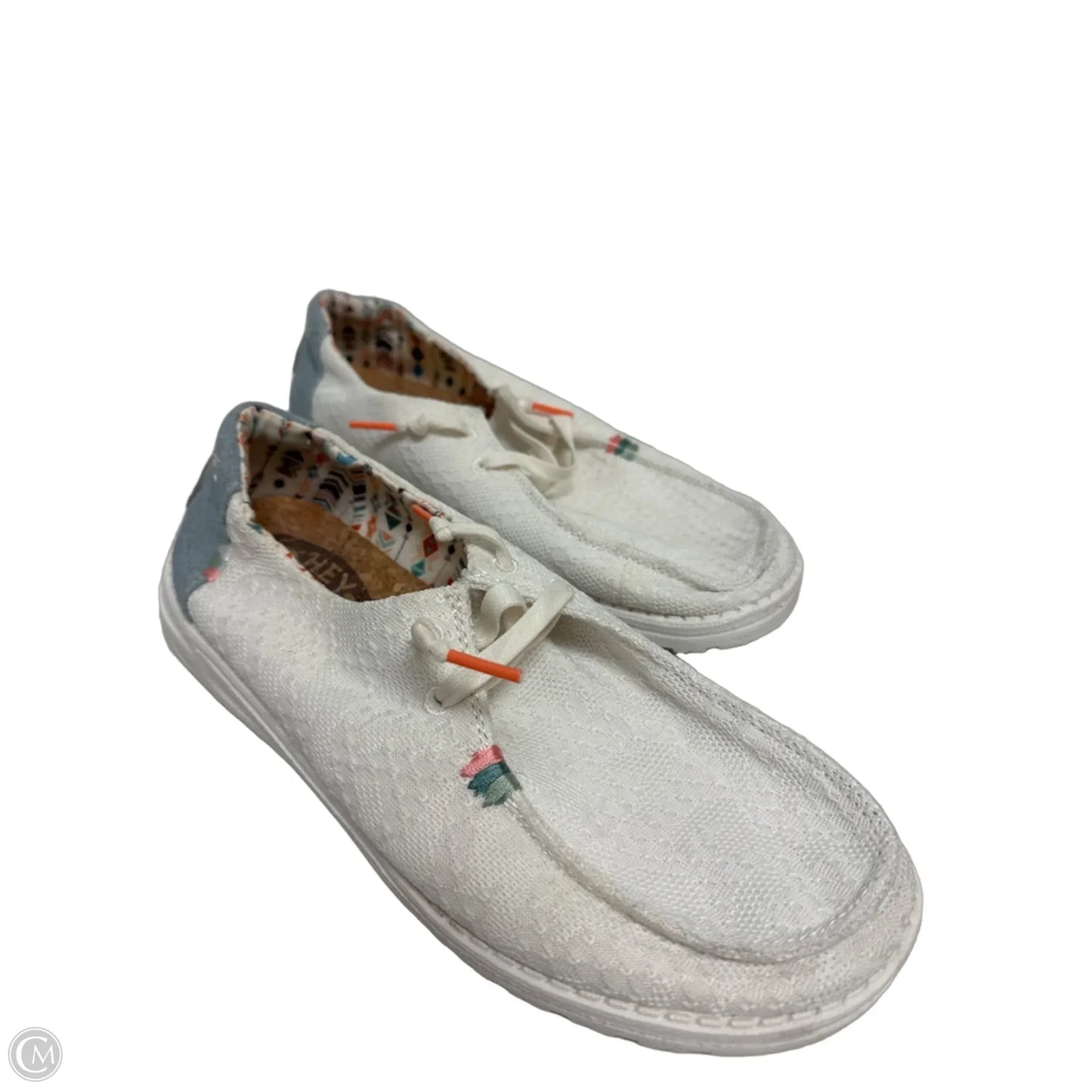 Shoes Flats By Hey Dude In White, Size: 9
