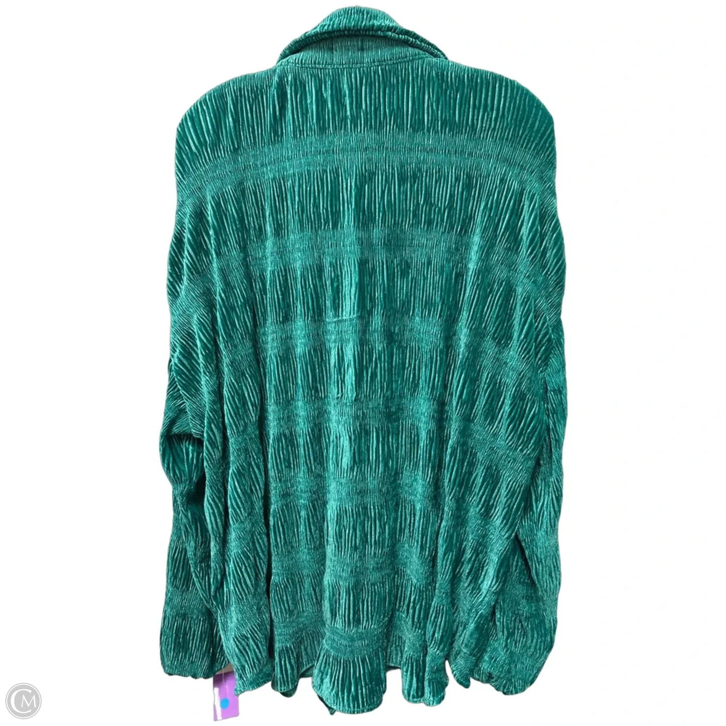 Jacket Shirt By Bibi In Green, Size: L