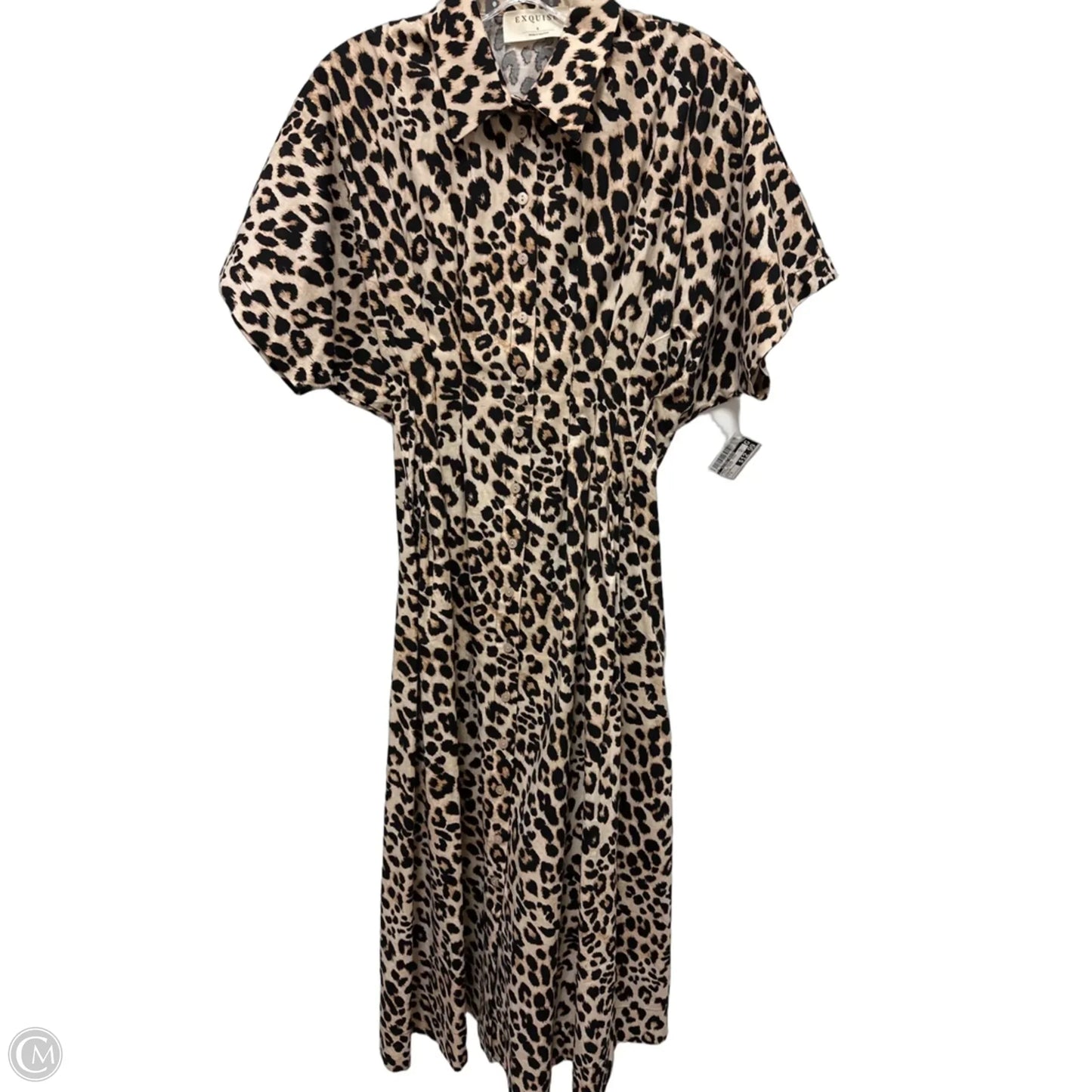 Dress Casual Midi By Clothes Mentor In Leopard Print, Size: S