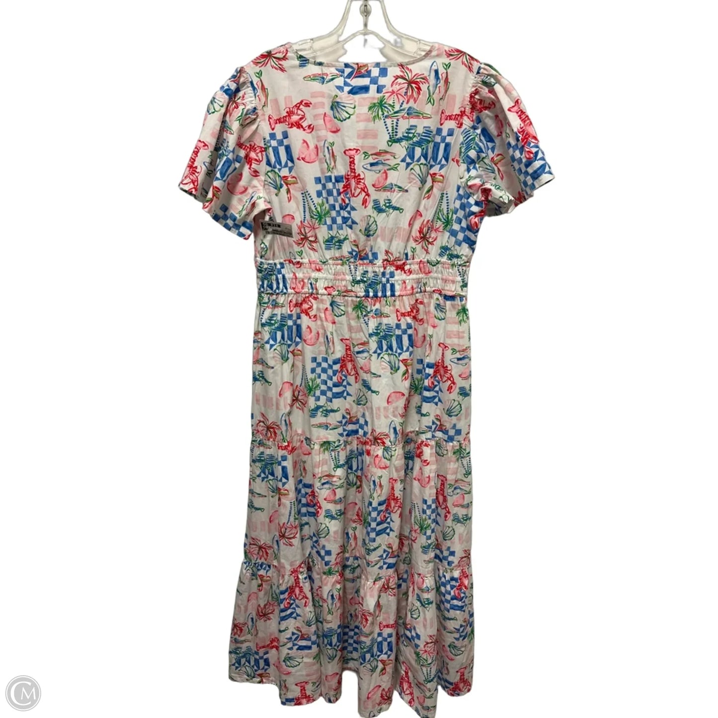 Dress Casual Maxi By Crown And Ivy In Blue & Pink, Size: Lp