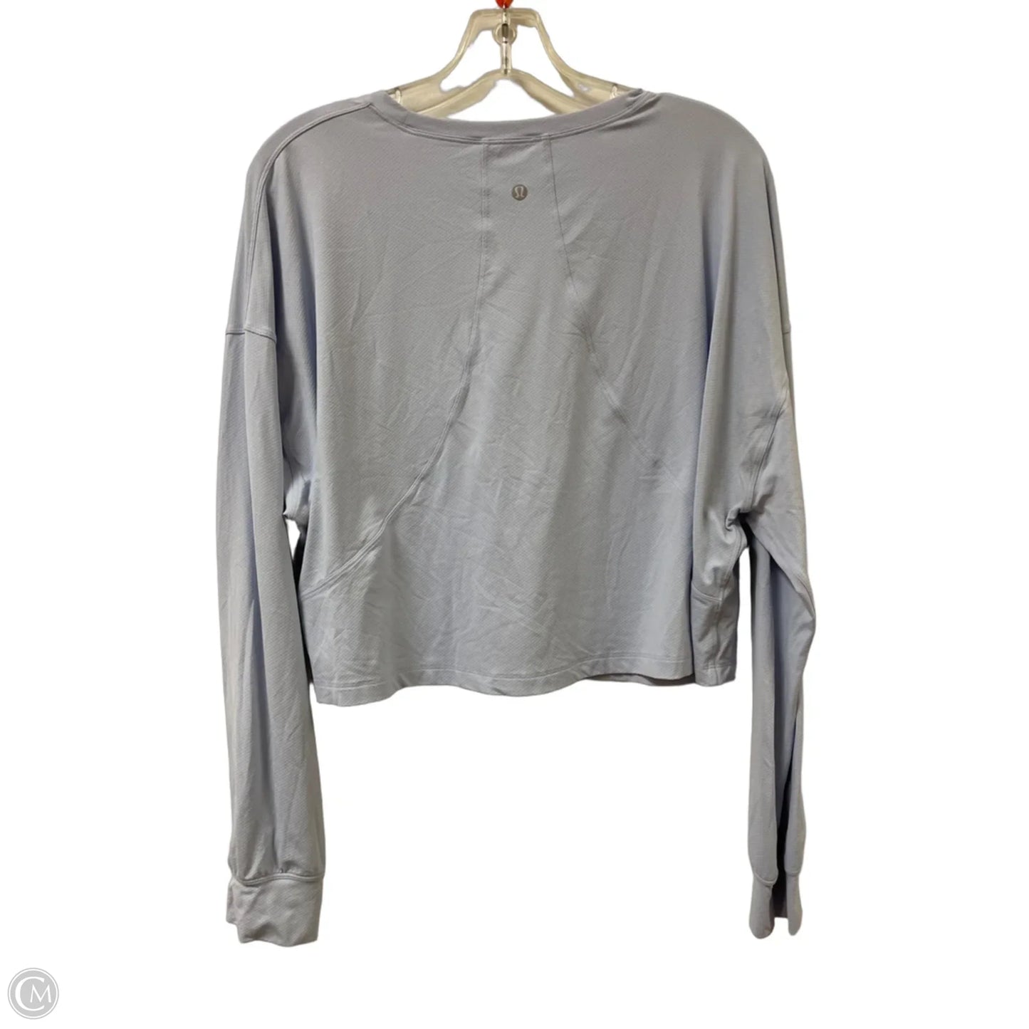 Athletic Top Long Sleeve Crewneck By Lululemon In Purple, Size: Xl