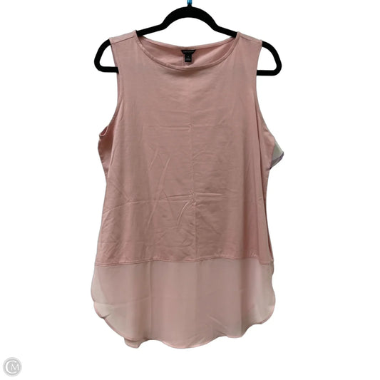 Top Sleeveless By Ann Taylor In Pink, Size: M