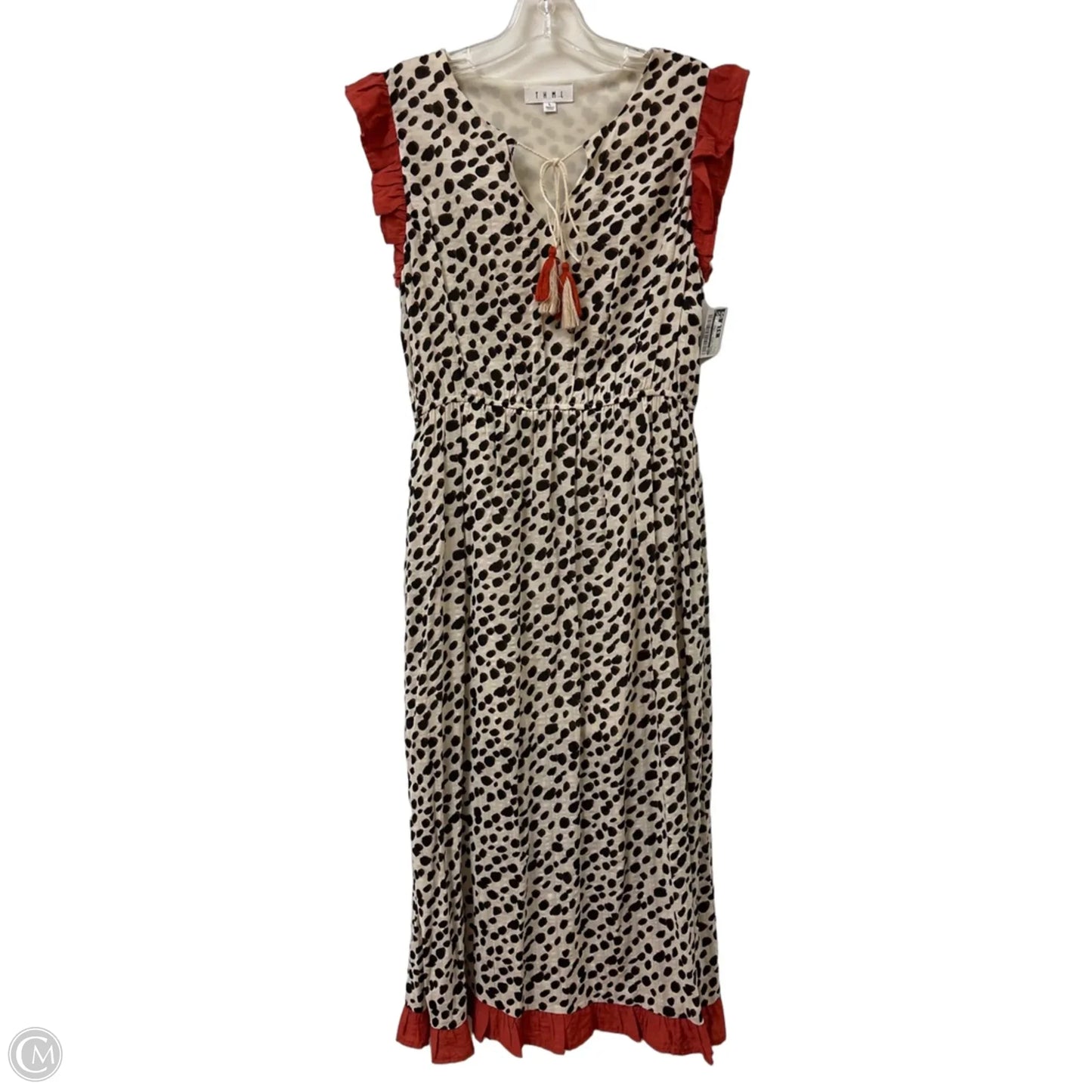 Dress Casual Midi By Thml In Leopard Print, Size: L