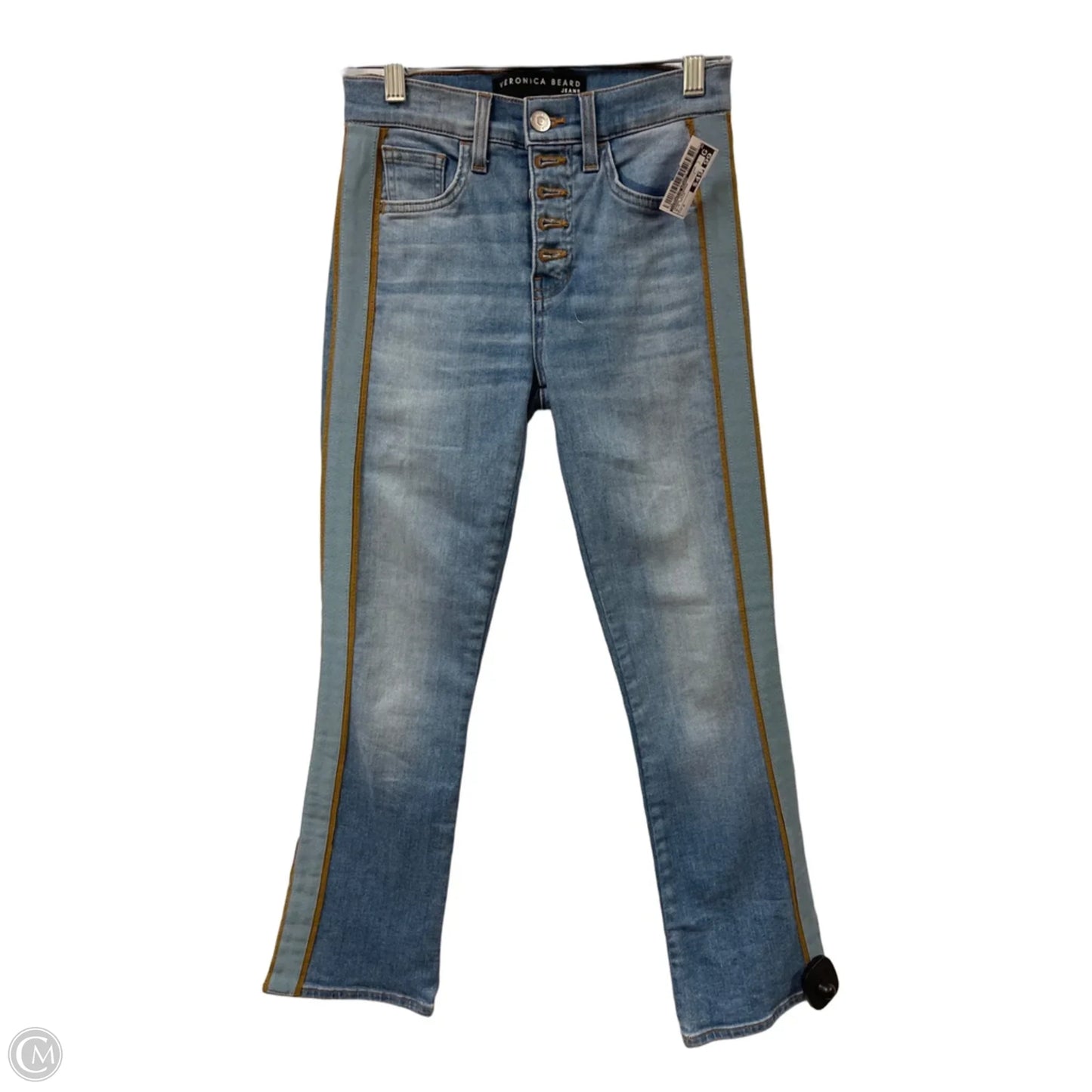 Jeans Cropped By Veronica Beard In Blue Denim, Size: 2
