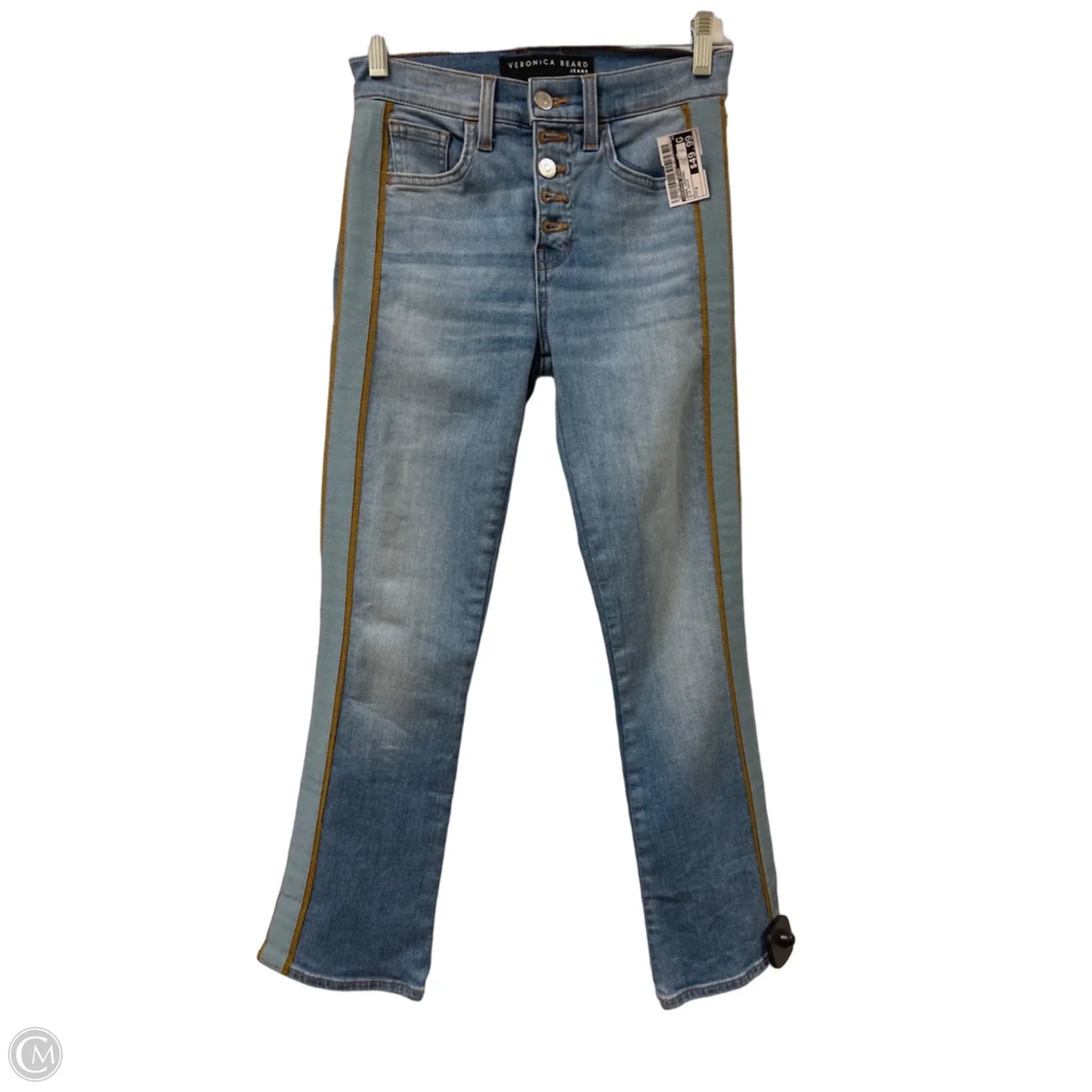 Jeans Cropped By Veronica Beard In Blue Denim, Size: 2