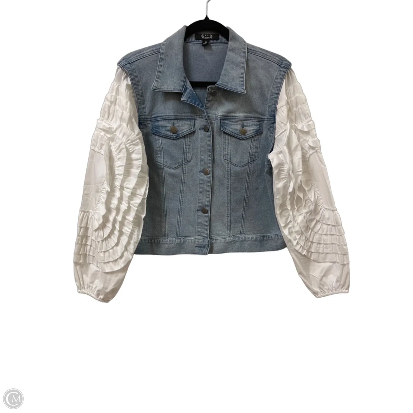 Jacket Denim By Cmb In Blue Denim, Size: M