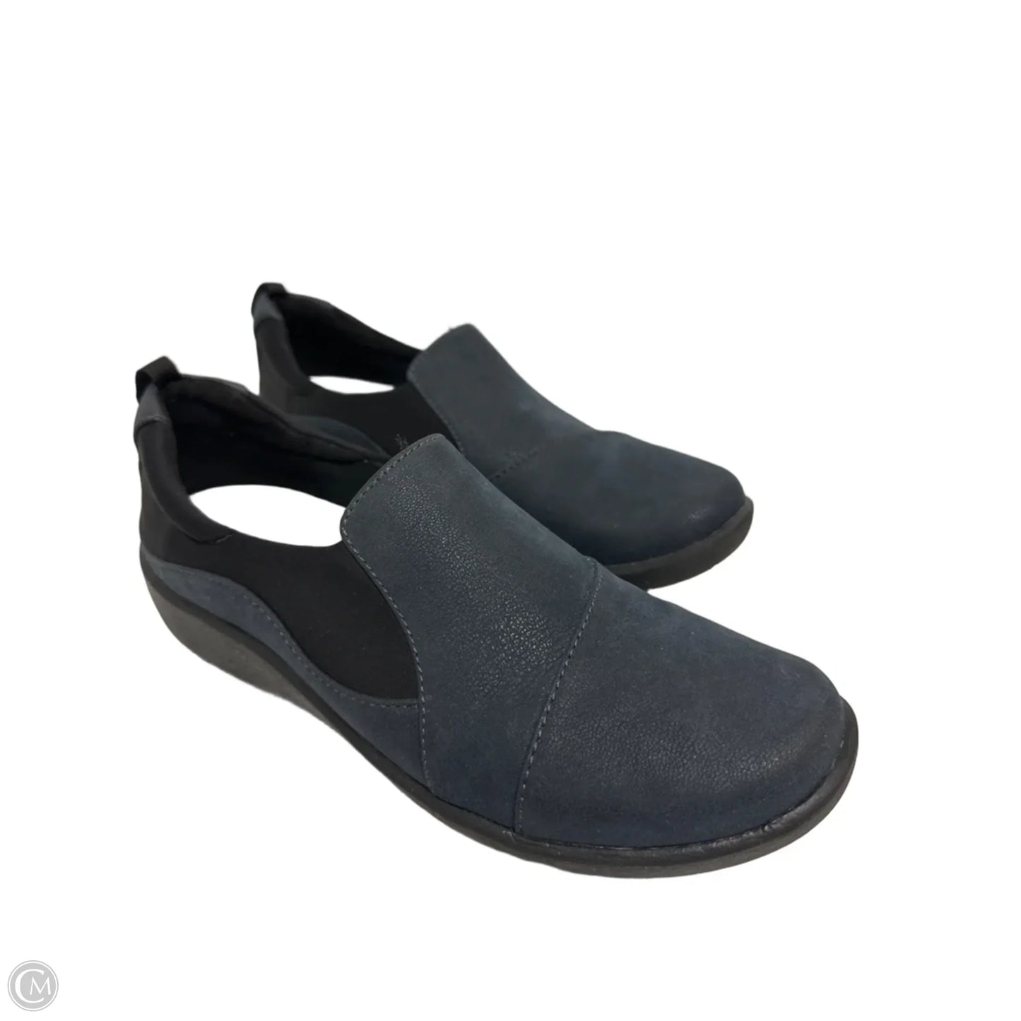 Shoes Flats By Clarks In Navy, Size: 7.5