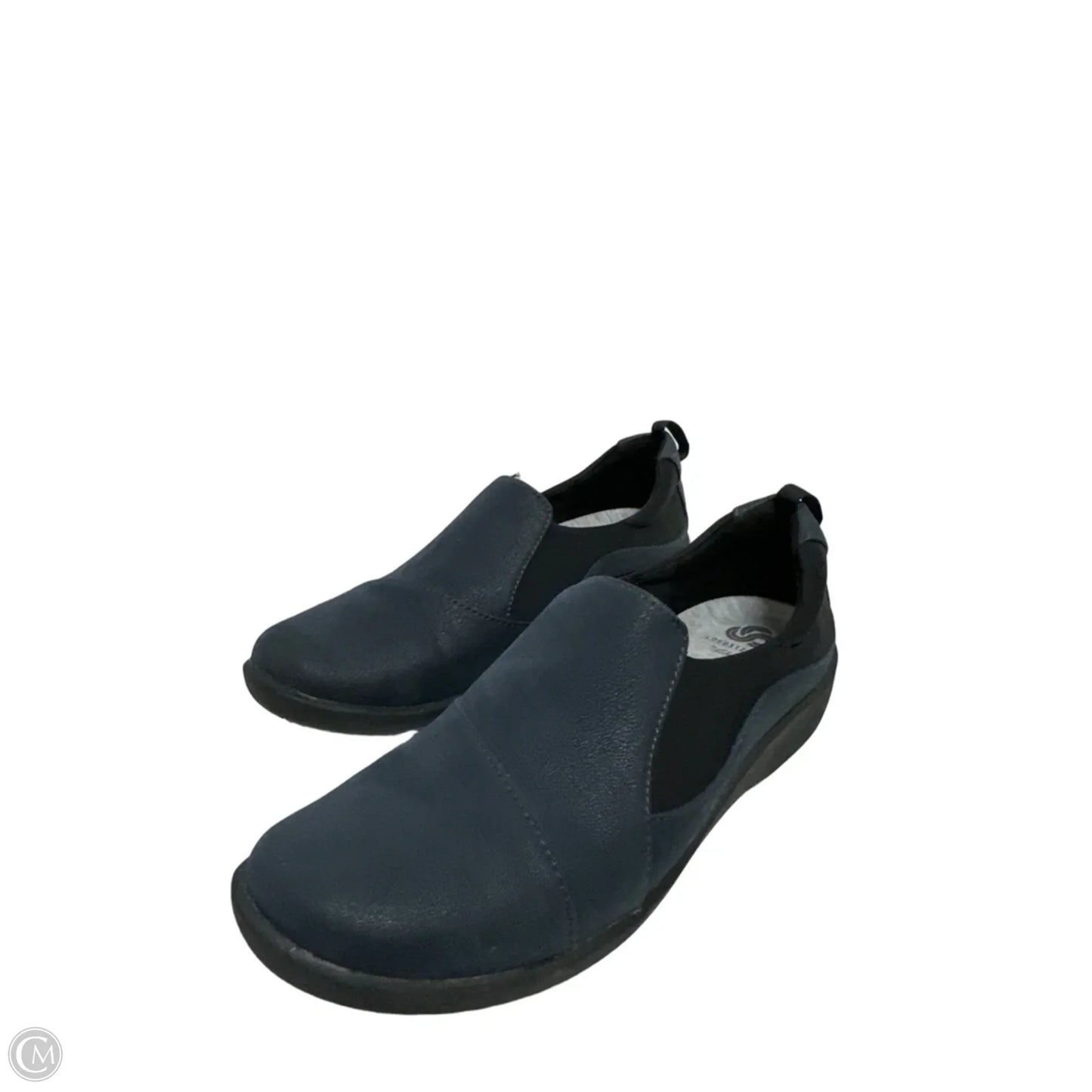 Shoes Flats By Clarks In Navy, Size: 7.5
