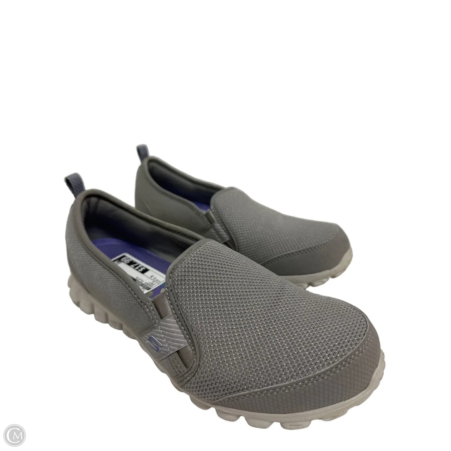 Shoes Flats By Skechers In Grey, Size: 7.5