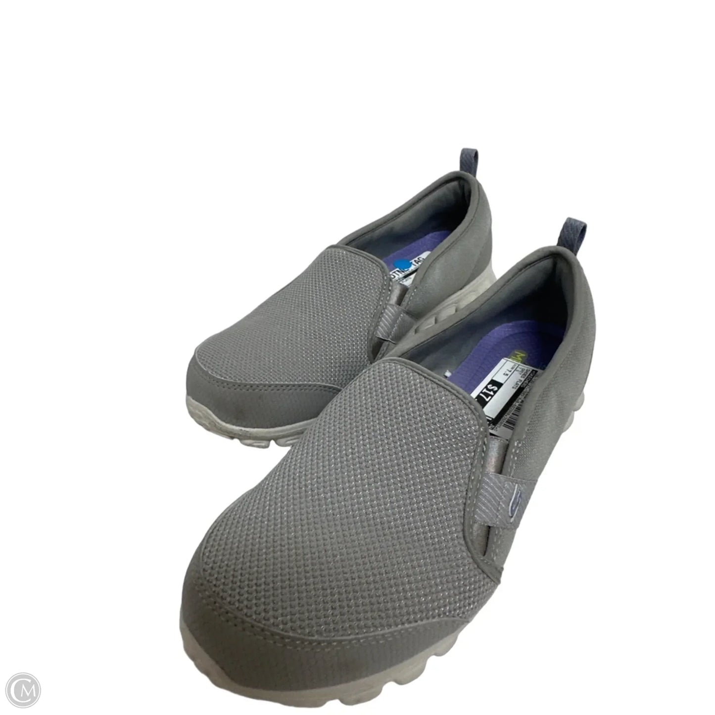 Shoes Flats By Skechers In Grey, Size: 7.5